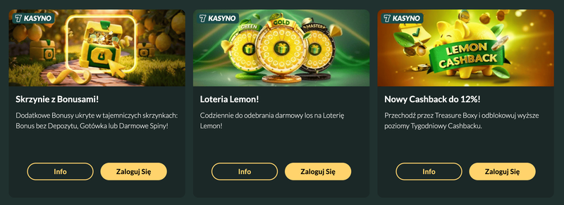 Zestawienie promocji Lemon Casino na 2026 rok
